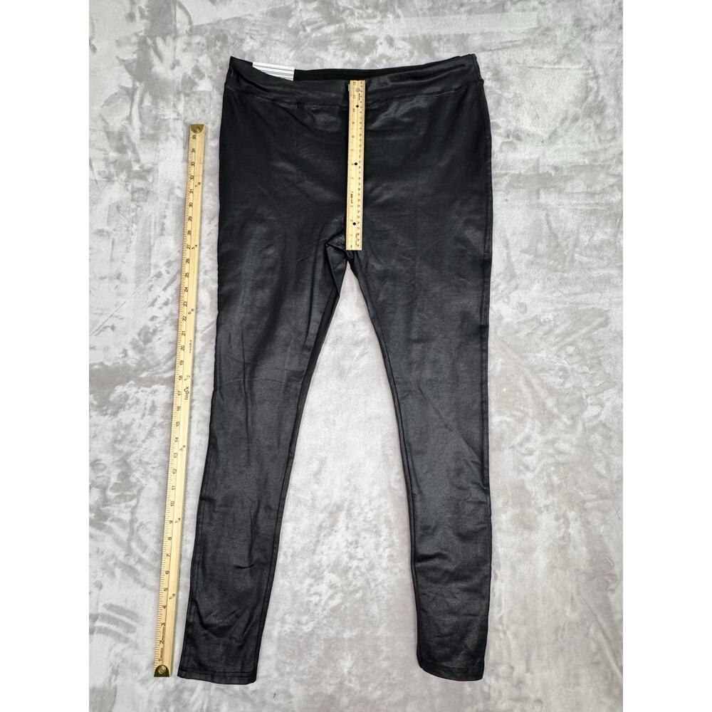 Serra Pants Women’s X-Large Black Faux Leather‎ Leggings Stretch Rock Punk NWT